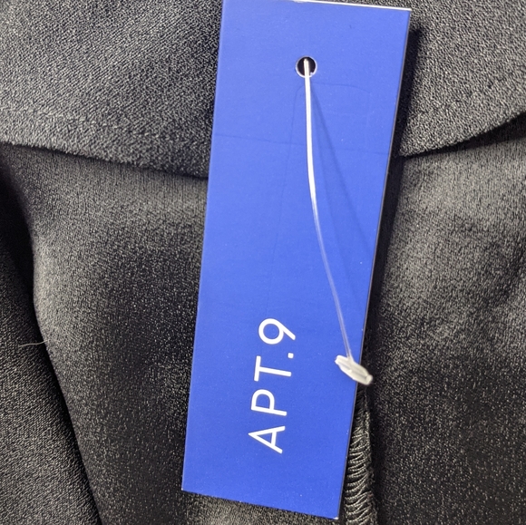 NWT Apt. 9 Waterfall Blazer with Zipper Black - Picture 7 of 8